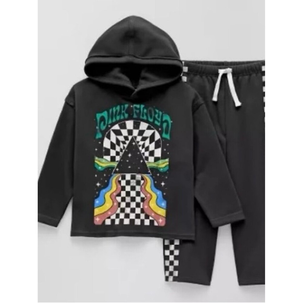 Pink Floyd Black Hoodie and Joggers toddlers unisex size 4T